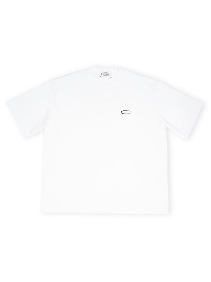 Weißes Basic T-Shirt