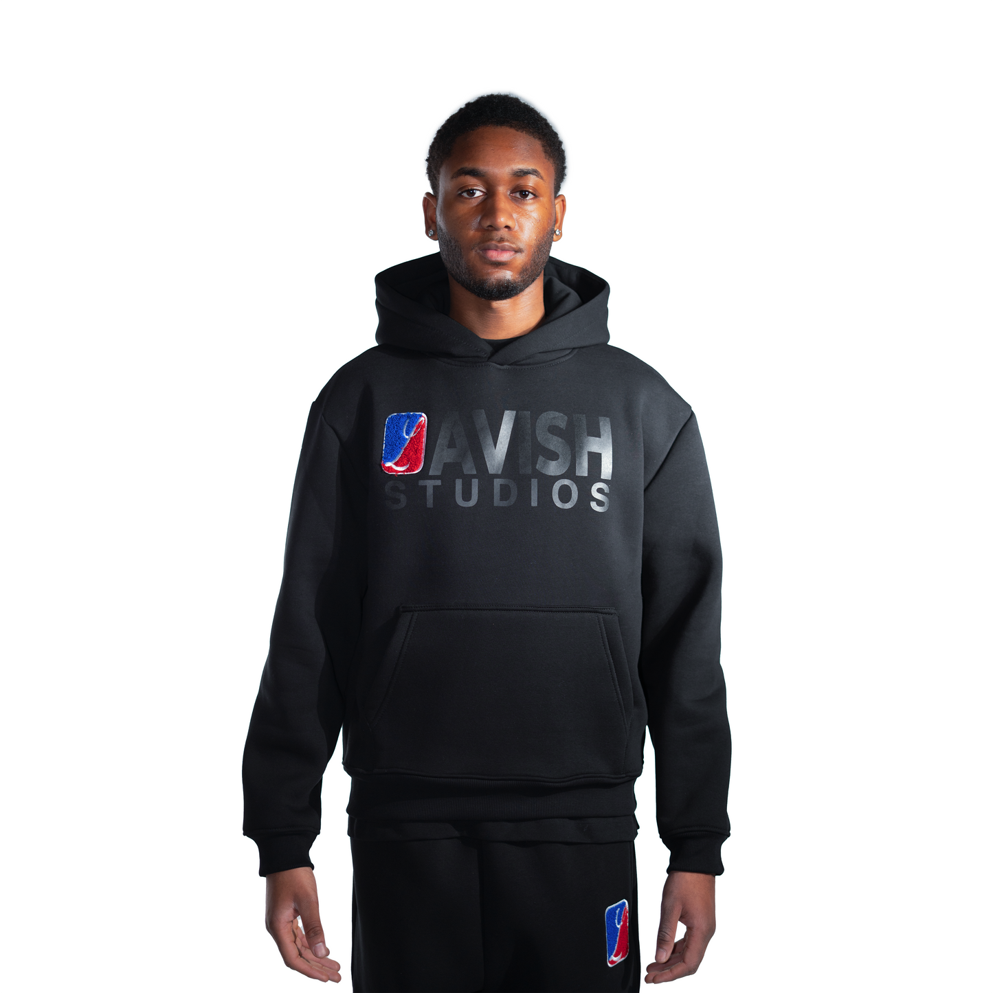 Schwarzer Hoodie
