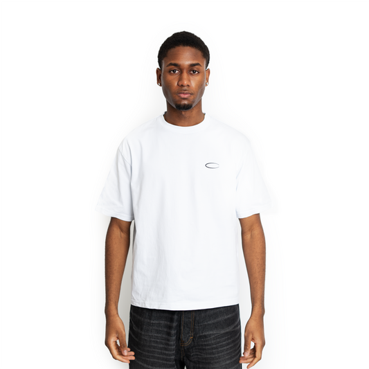 Weißes Basic T-Shirt