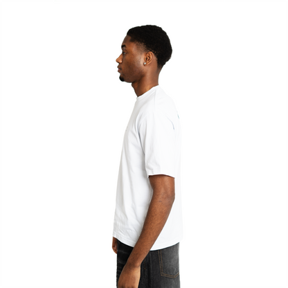 Weißes Basic T-Shirt