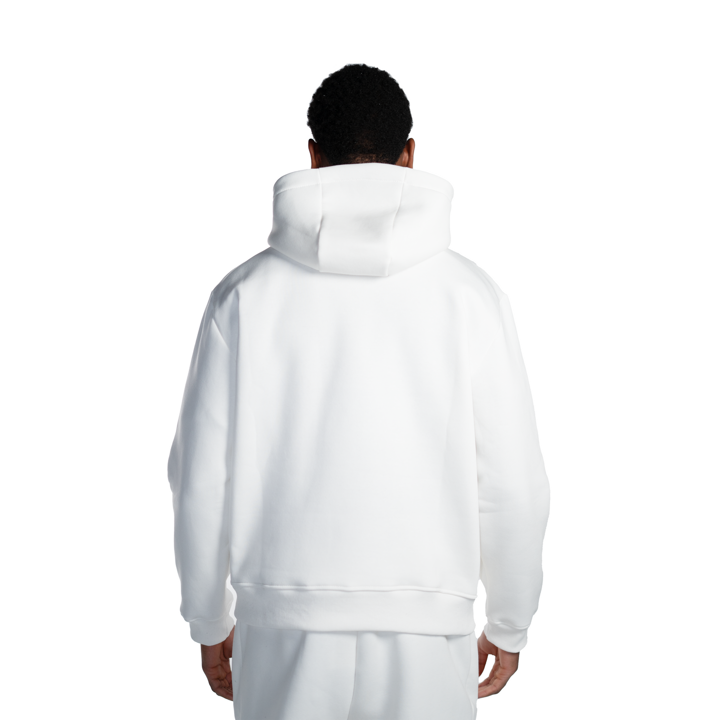 Weißer Hoodie