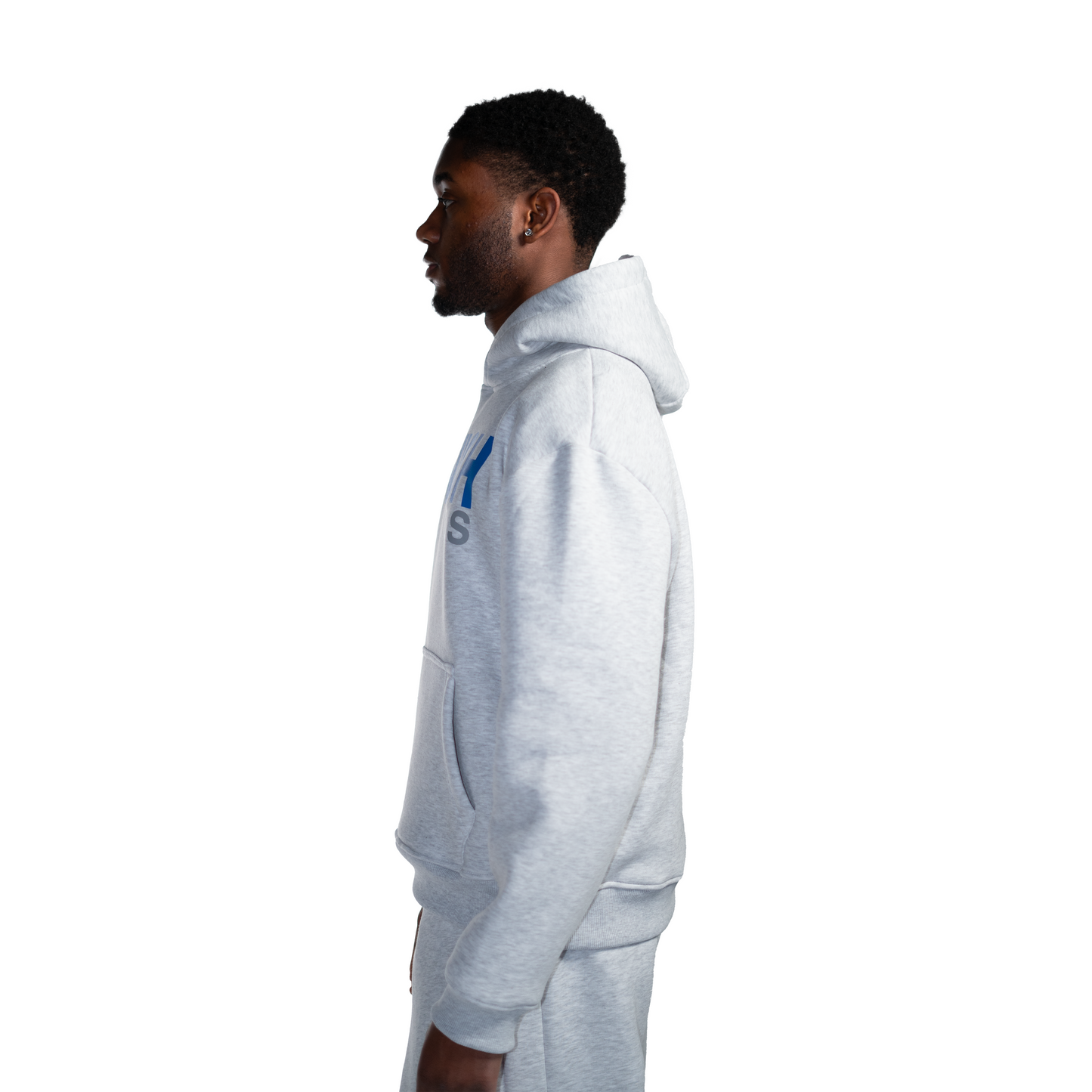 Grauer Hoodie