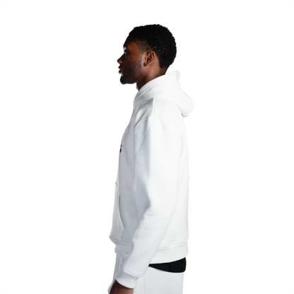 Weißer Hoodie