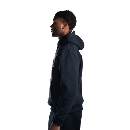 Dunkelblauer Hoodie