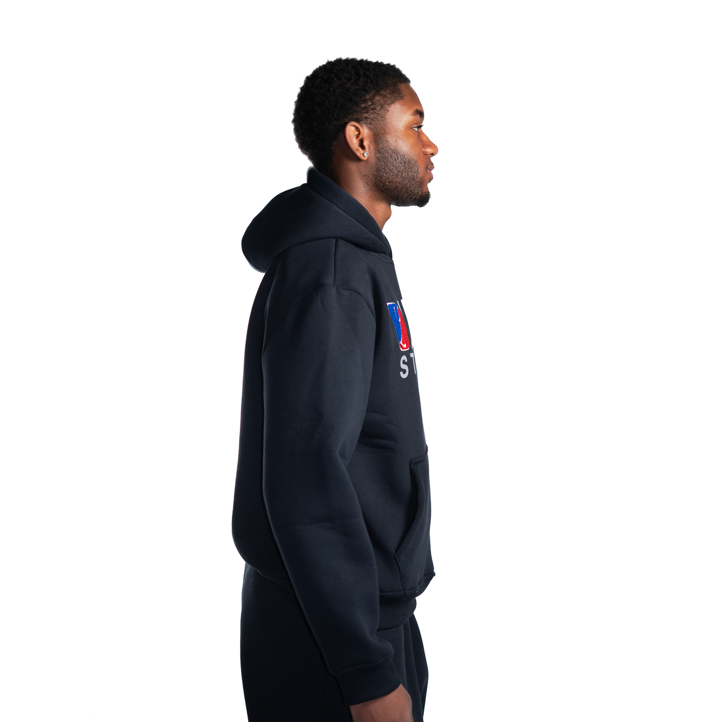 Dunkelblauer Hoodie
