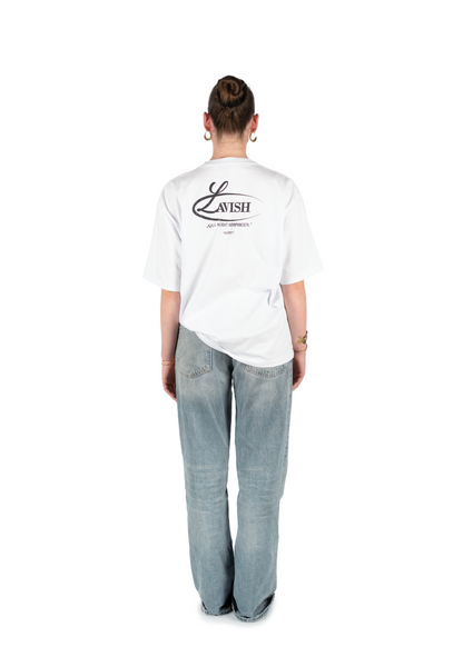 Weißes Basic T-Shirt